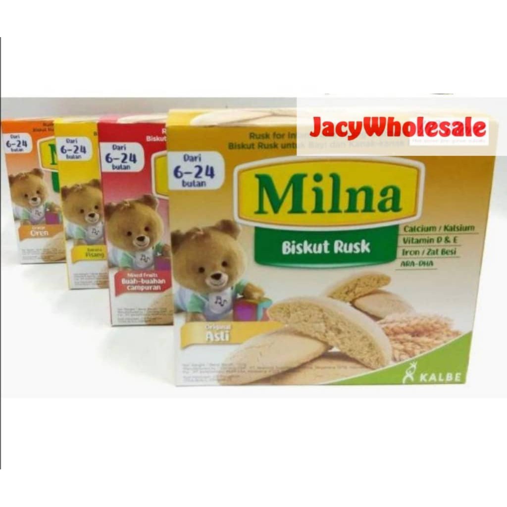 Jacy Milna Baby Rusk Biskut Bayi  130g Shopee  Malaysia