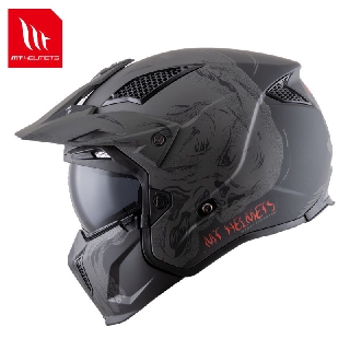 Ready Stock Mt Helmet Street Fighter Sv Twin Chrome 100 Original Shopee Malaysia
