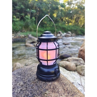 Camping Hunting Lantern Christmas Ornament Glamping outdoors batteries included