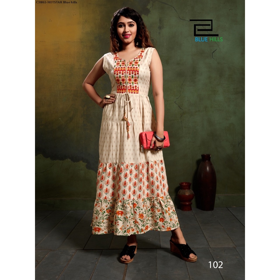 long frock kurtis