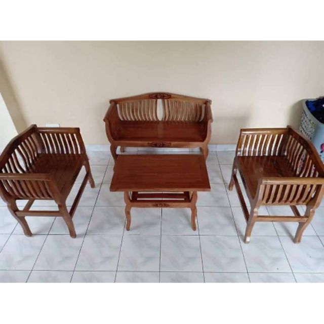 SET KERUSI JATI  KARTINI Shopee Malaysia