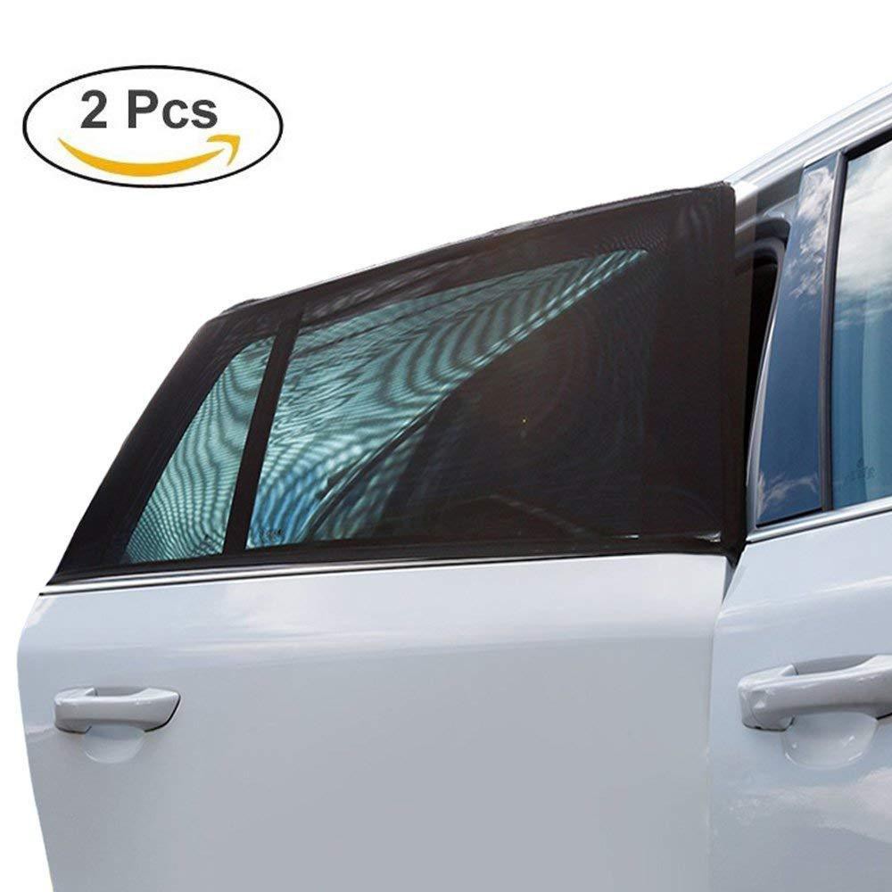 2pcs Auto Window Sun Shade Sock Cover Uv Protector For Car Baby
