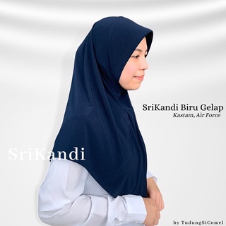 Tudung Kokurikulum Kelabu Pengakap/Kastam Awning Lembut/Scuba 