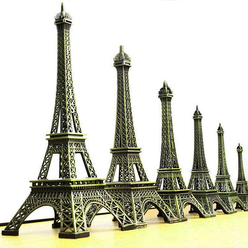 Bronze Eiffel Tower Model Sculpture Statue Home Ornament Decoration 15inch 