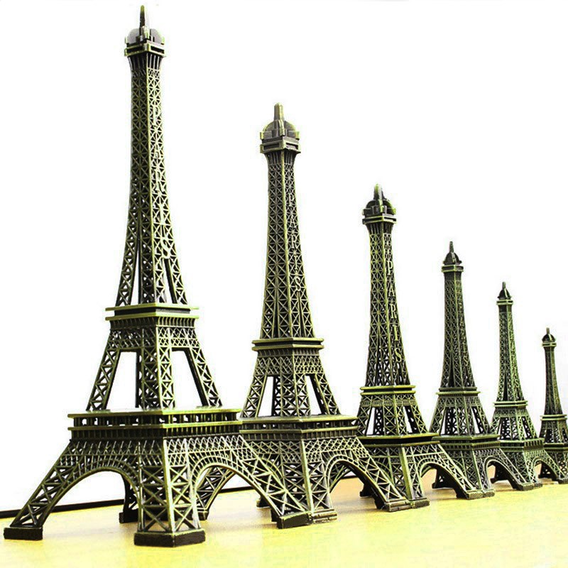 Bronze Paris Eiffel Tower Craft Art Statue Model Home Decor