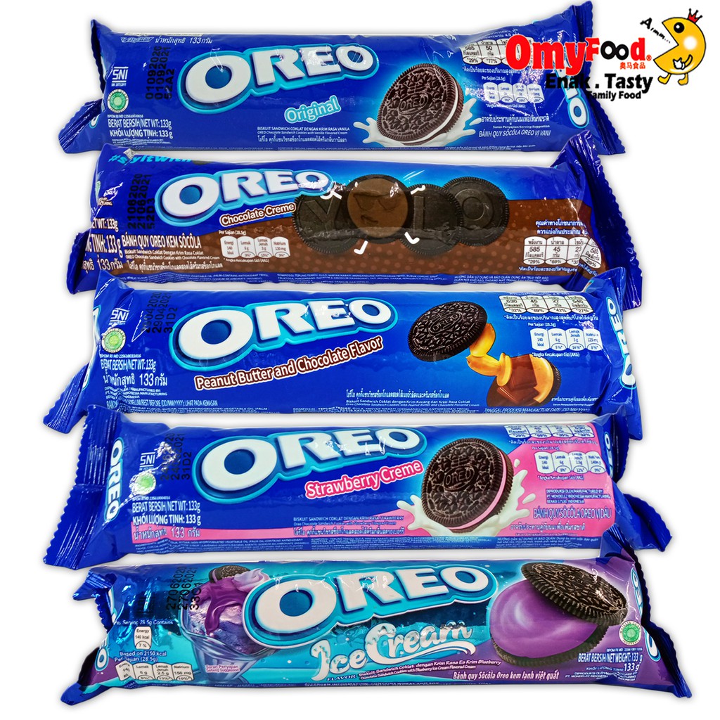 133g Oreo Cookies [Original / Chocolate / Peanut Butter & Chocolate ...