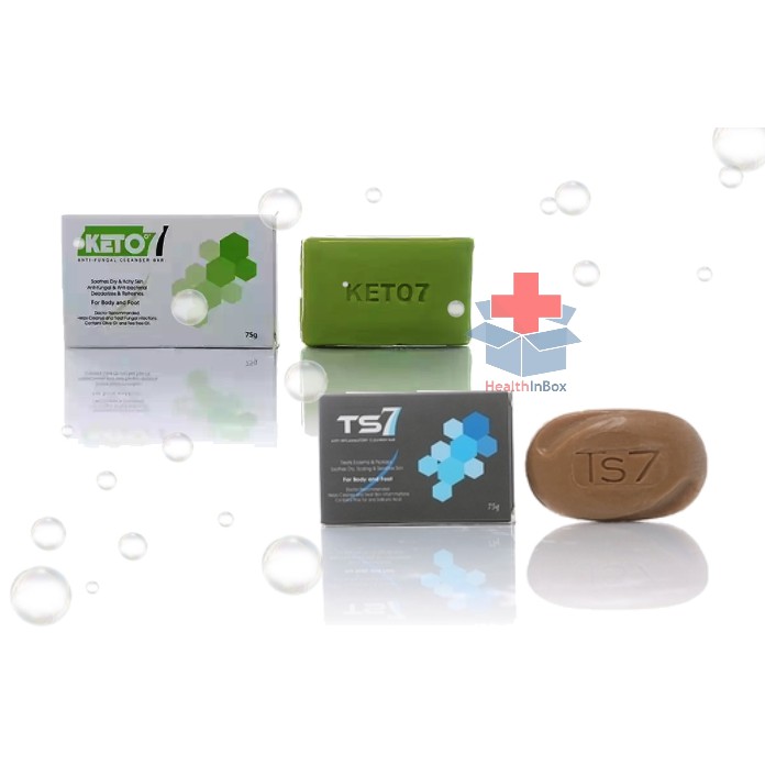 KETO7 AntiFungal Cleansing Bar 75g / TS7 AntiInflammatory Cleanser Bar 75g Shopee Malaysia