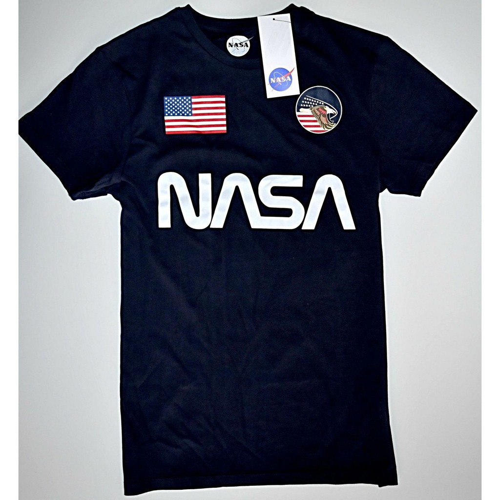 Nasa Men T Shirt Primark Mens Logo Usa 100 Cotton Uk Shopee Malaysia