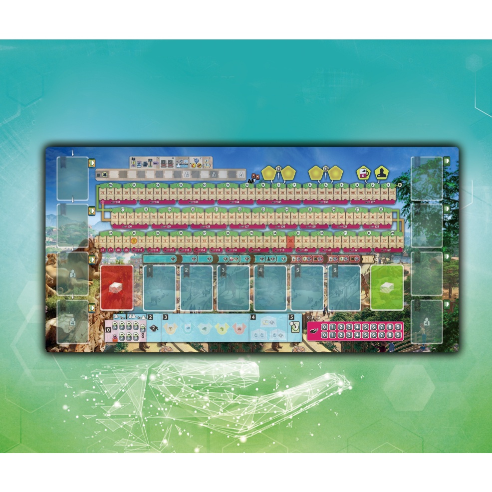 Board Game Accessories Ark Zoo Nova Boardgame Card Mat Playmat Shopee