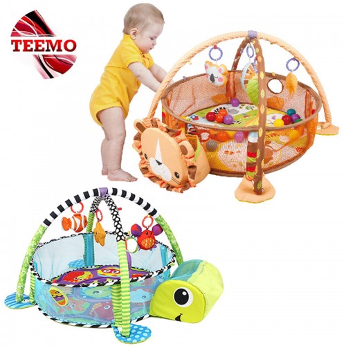 Ready Stock Teemo 3 In 1 Multifunctional Baby Activity Gym Ball Pit Infant Floor Play Mat