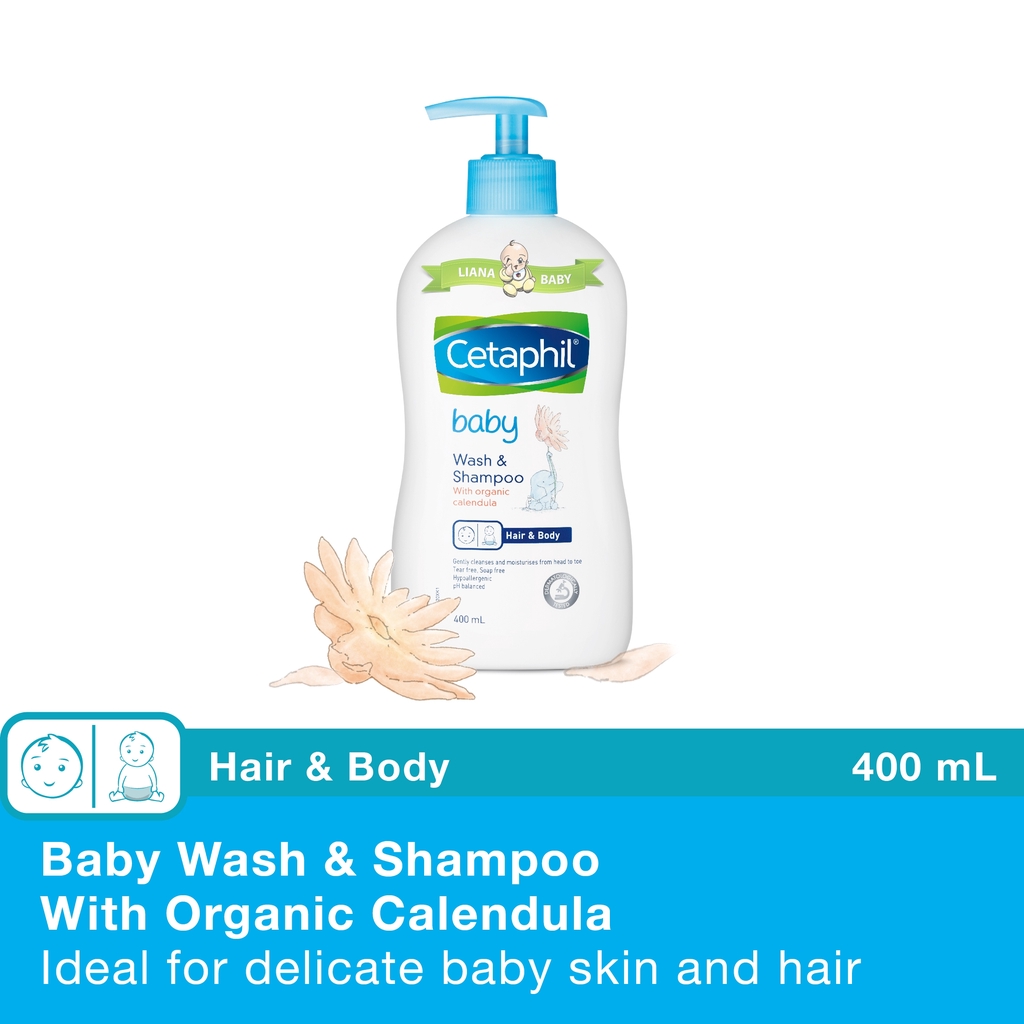 cetaphil baby wash & shampoo with organic calendula