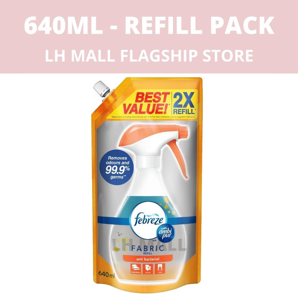 ANTIBAC - Febreze with Ambi Pur Fabric Refresher 640ml Refill pack