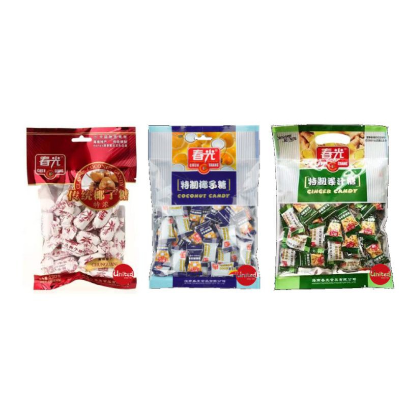 Chun Guang coconut/ginger candy 春光椰糖/姜糖 | Shopee Malaysia