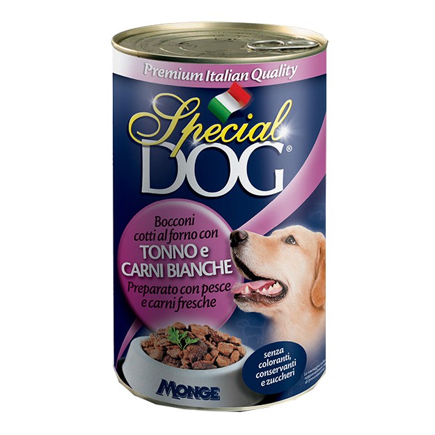 Special Dog Chunks with Tuna & White Meat Can Premium ITALIAN Dog Food