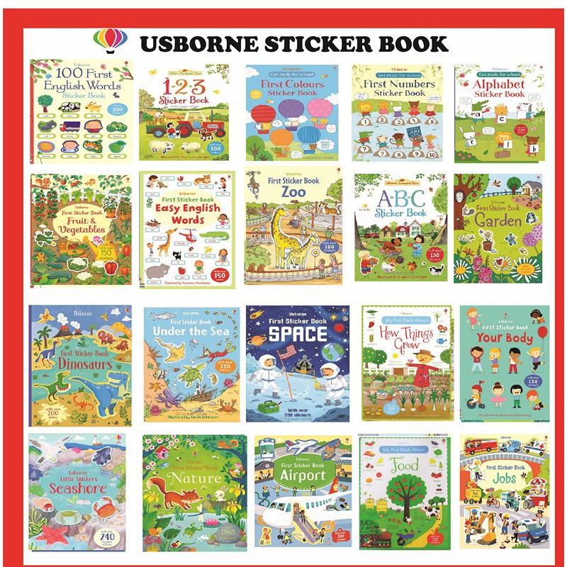 Usborne Sticker Book Shopee Malaysia