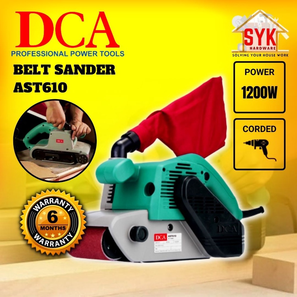 SYK DCA Belt Sander Machine AST610 Electric Sander Machine For Woods