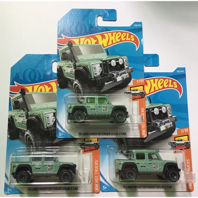 15 land rover defender double cab hot wheels