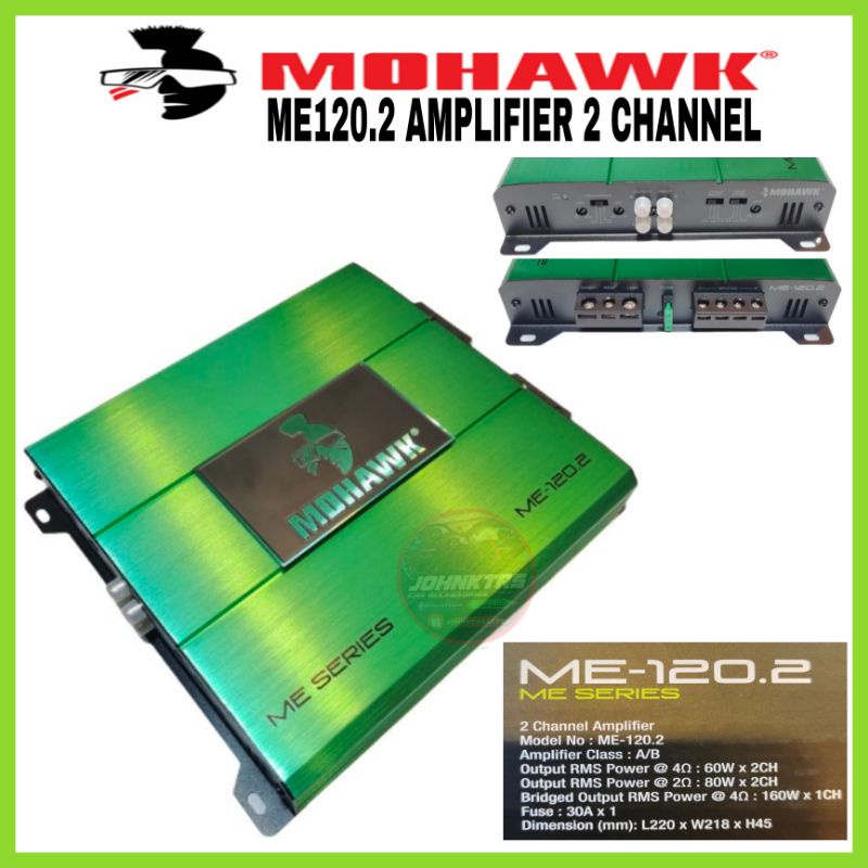 Mohawk Amplifier ME Series 2 Channel ME120.2 Shopee Malaysia