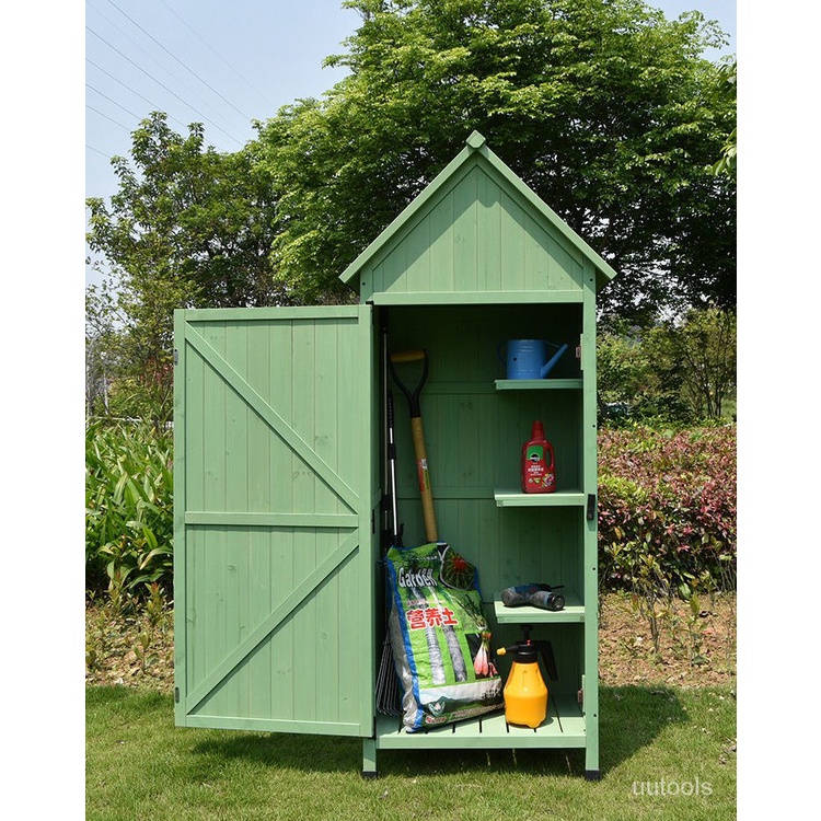 Outdoor Storage Solid Wood Rainproof And Sun Protection