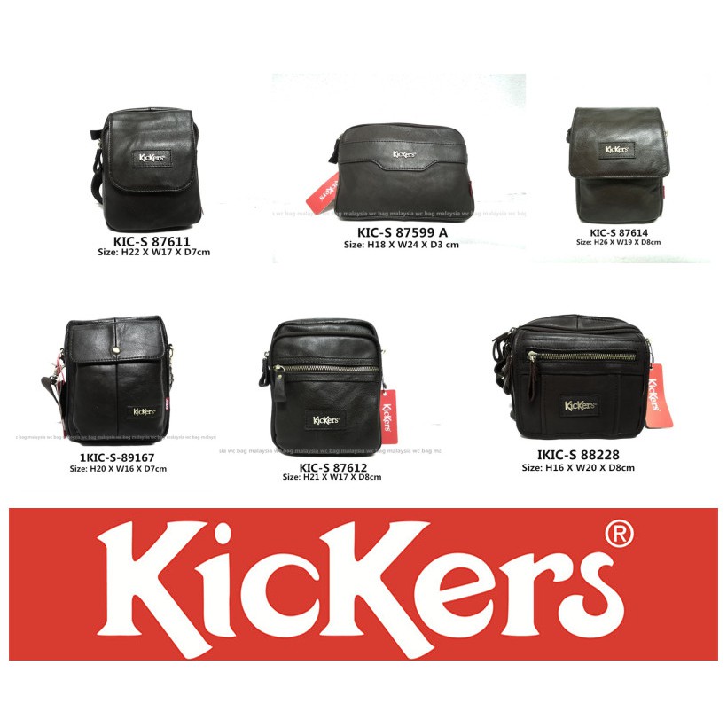 Kickers 2 in 1 Leather Casual Sling Bag Cross Body Smart Phone Pouch