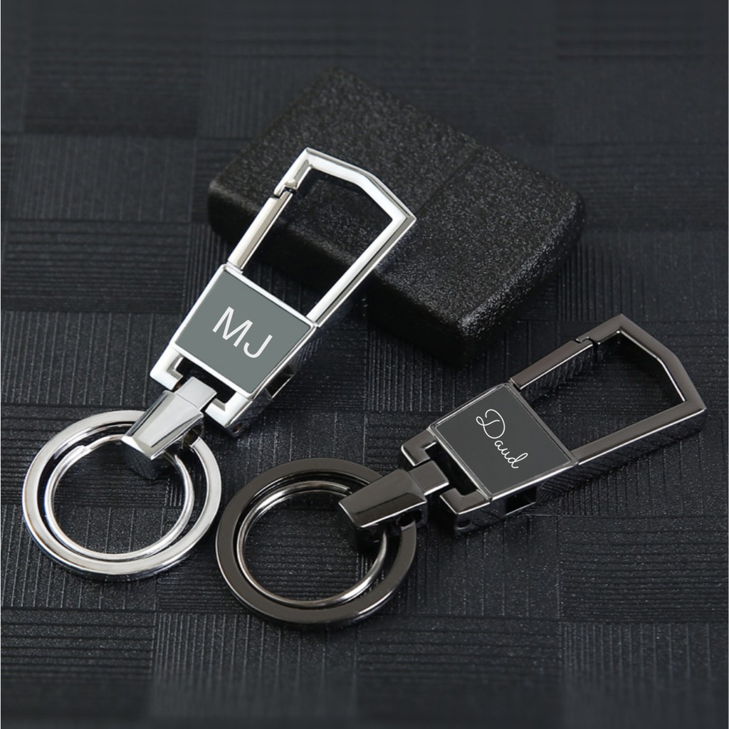 Personalized Engrave Keychain Nama Key Holder Key Ring | Shopee Malaysia