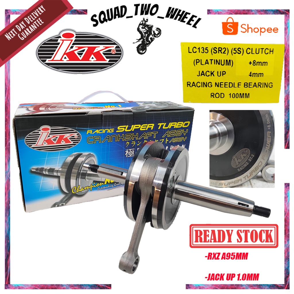 CRANKSHAFT IKK LC135 5S SR2 JACK UP 4MM RACING SUPER TURBO JACK UP 4MM ...