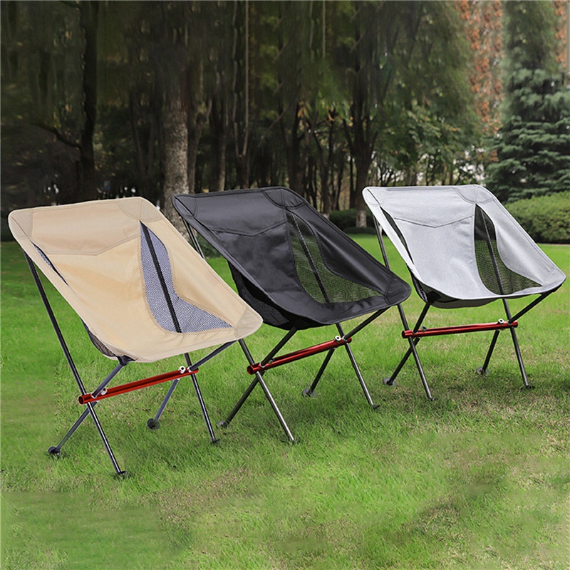 Portable Camping Chair Folding Outdoor Moon Chair For