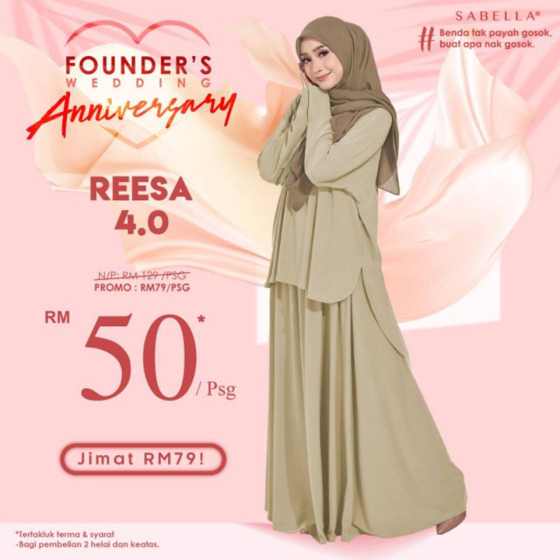 PROMO SABELLA  BAJU  KURUNG REESA TANPA GOSOK BAJU  MURAH  