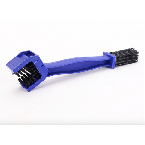 1X Blue Motorcycle Bike Portable Gear Chain Brush Grunge Cleaner Cleaning Tool N 