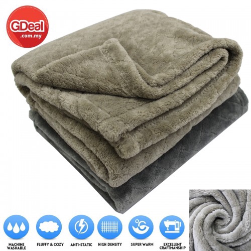 GDeal Premium High-End Thick Super Soft Warm Winter Flannel Blanket (100cmx70cm)
