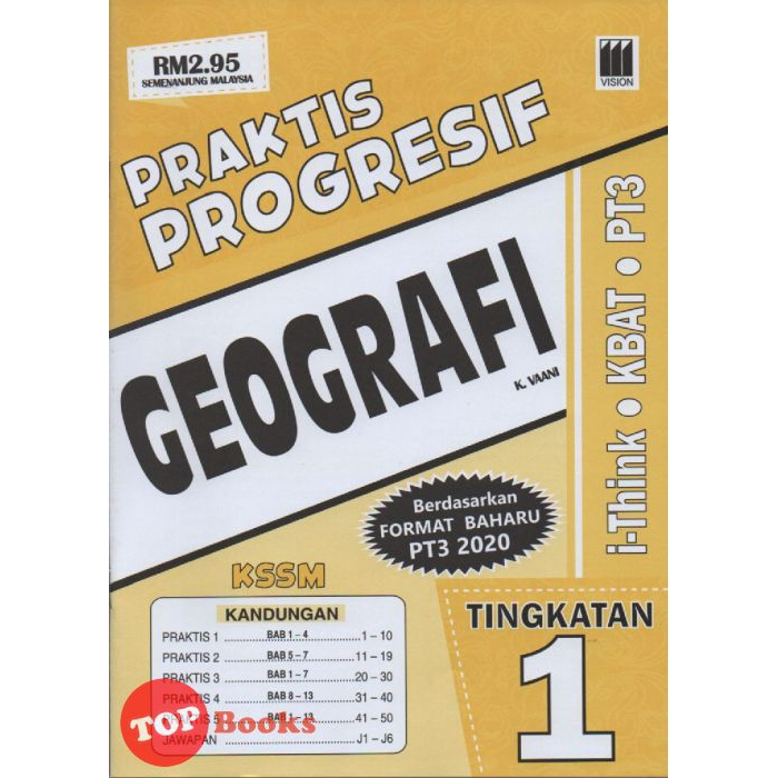 Topbooks Vision Praktis Progresif Geografi Tingkatan 1 Shopee Malaysia