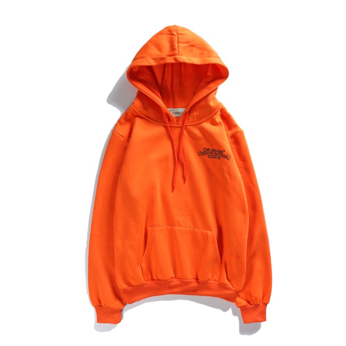 off white logo print hoodie