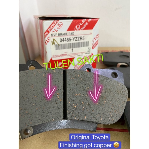 ORIGINAL TOYOTA HILUX VIGO KUN25 KUN26 (20122015) FRONT DISC BRAKE PAD
