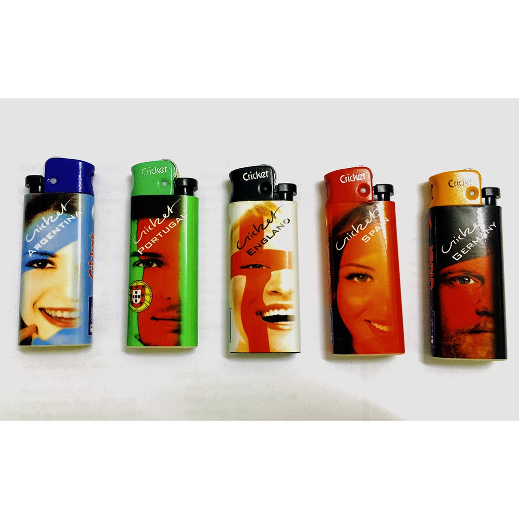 Mini Cricket Lighter Europe Version Country Design Flint Disposable Gas Lighter 1pcs Shopee Malaysia