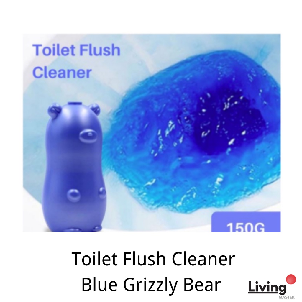 Toilet Flush Cleaner Blue Grizzly Bear Toilet Bowl Flush Aromatic