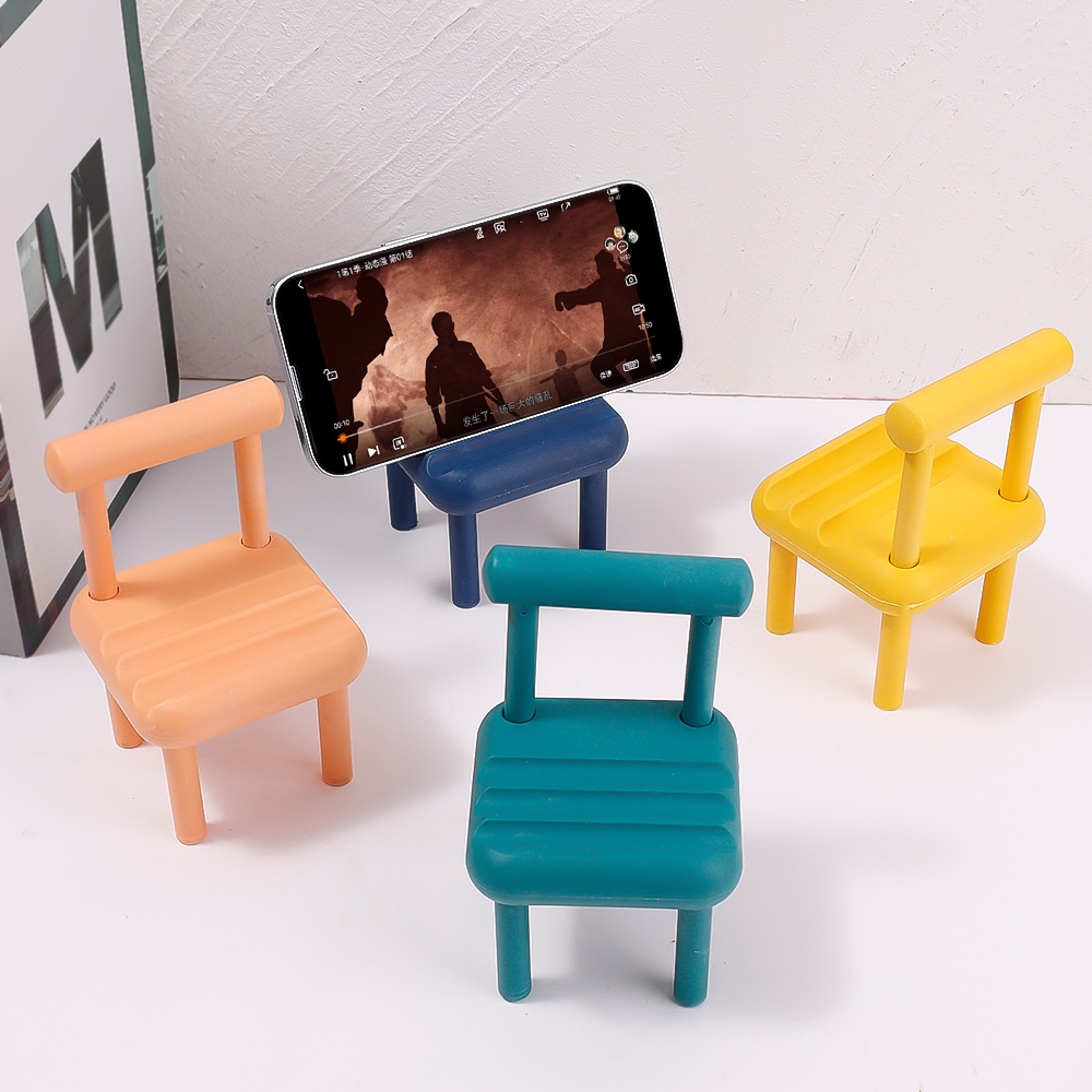 Universal Tablet Holder Portable Phone Bracket Mini Folding Chair Phone