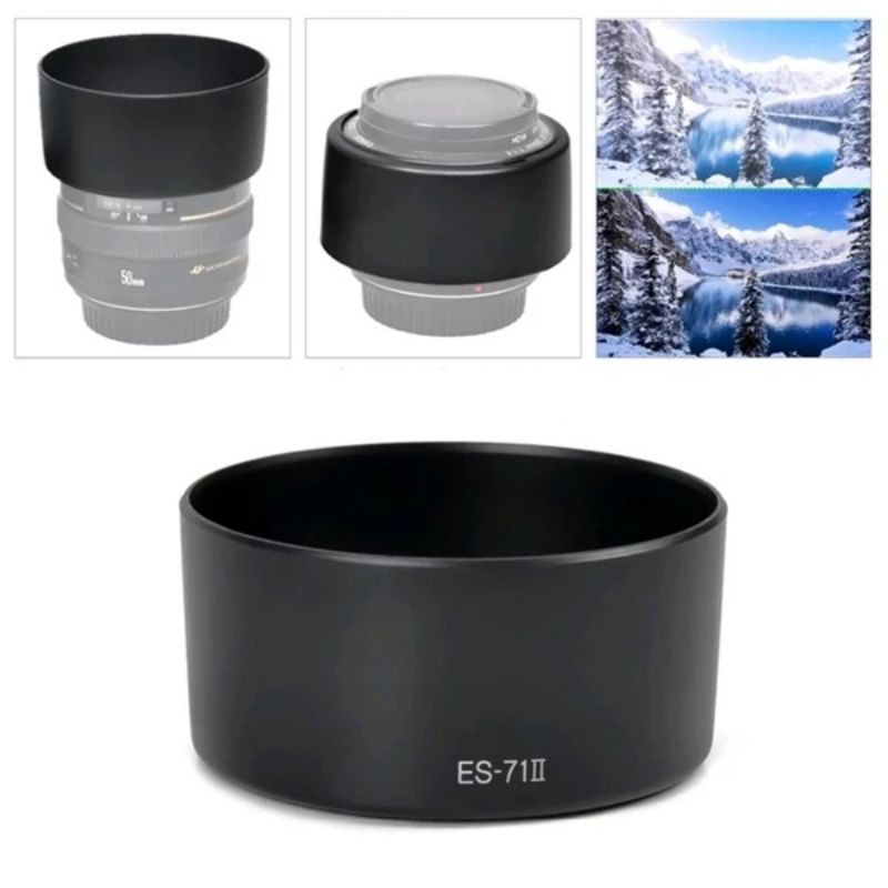 Lenshood Canon 50mm f1.4 usm lens hood ES-71ii es71 ii hood lens canon 50 mm f 1.4 usm es 71 ii usm