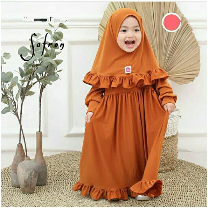 (READY STOCK) HANUM SYARI gamis anak perempuan/ gamis murah/ gamis lucu. 1-6 tahun/ Jubah Muslim bayi Raya Terbaru