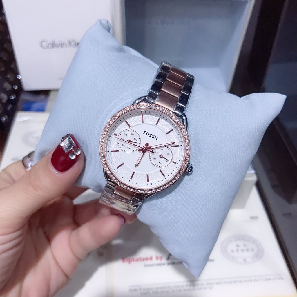 fossil watch ladies waterproof