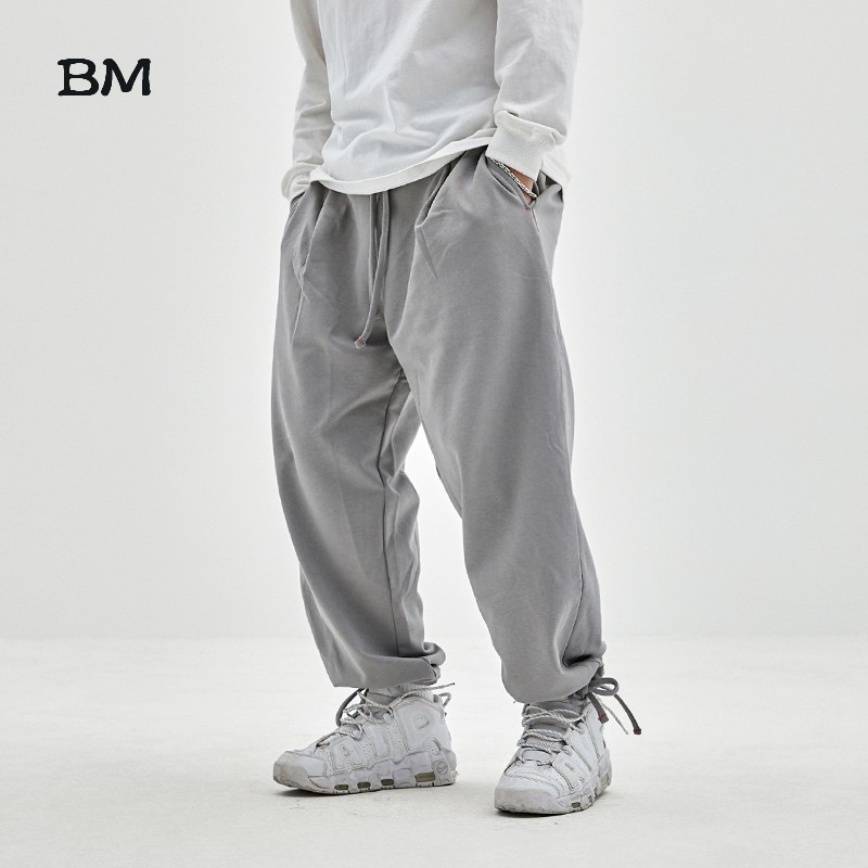 baggy grey sweatpants men