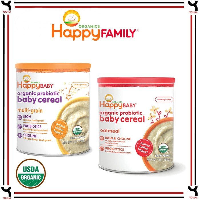 happy baby organic probiotic baby cereal