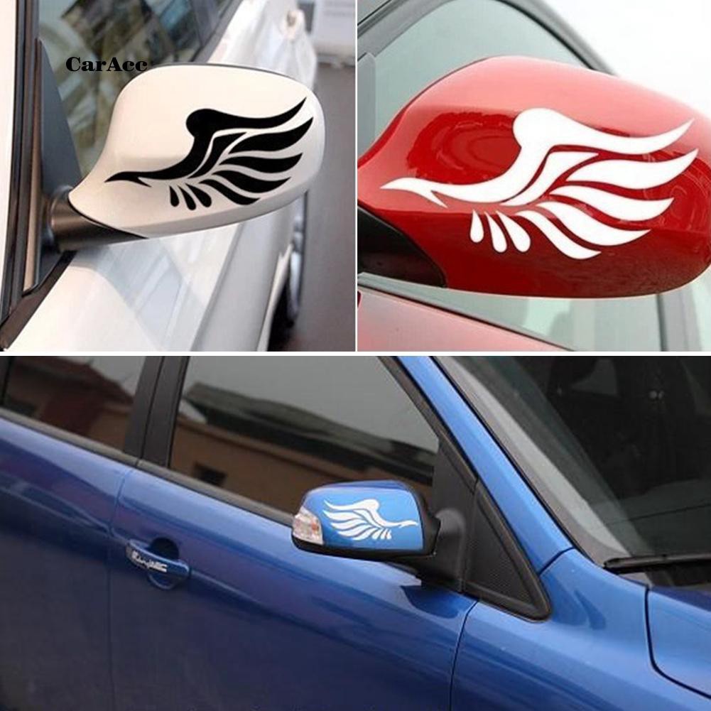 Cara 1 Pair Wing Style Car Truck Rearview Mirror Decal Reflective