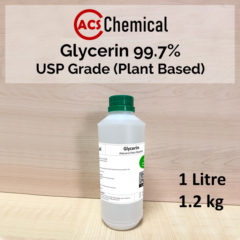[1000ML] Glycerin / Vegetable Glycerin 99.7 USP Grade Plant Based