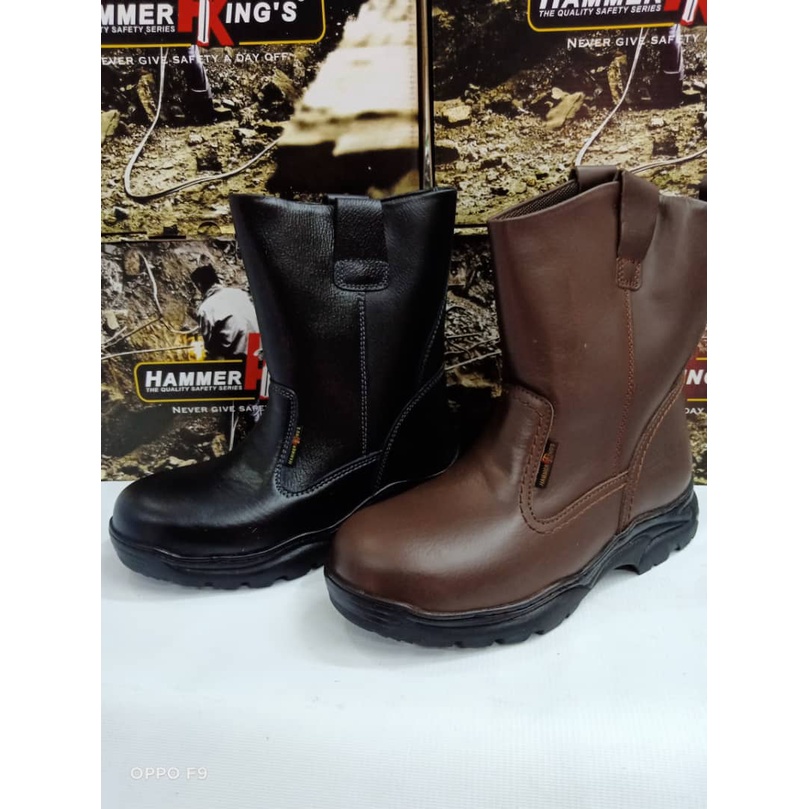 Hammer King Safety Shoes/Top Quality High Cut Safety Shoes13021(Brown