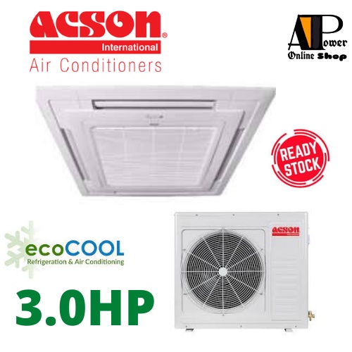 acson-3-0hp-a3ck30f-a3lc30f-r32-non-inverter-f-series-ceiling-cassette