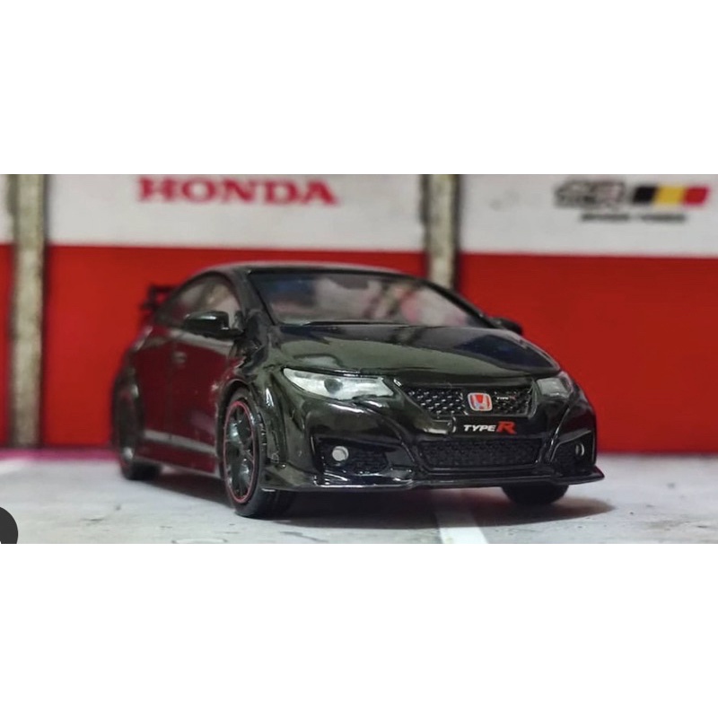 Tarmac Works Honda Civic Type R Fk Solid Black Shopee Malaysia