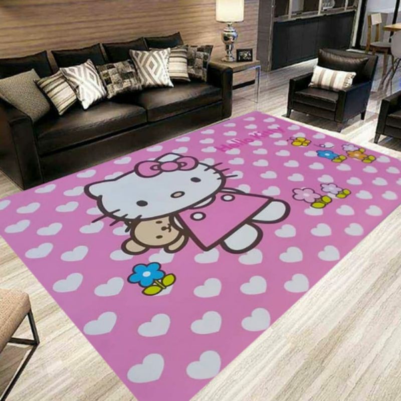 KARPET VIRAL CARTOON / VALVET / 3D / CARPET | Shopee Malaysia