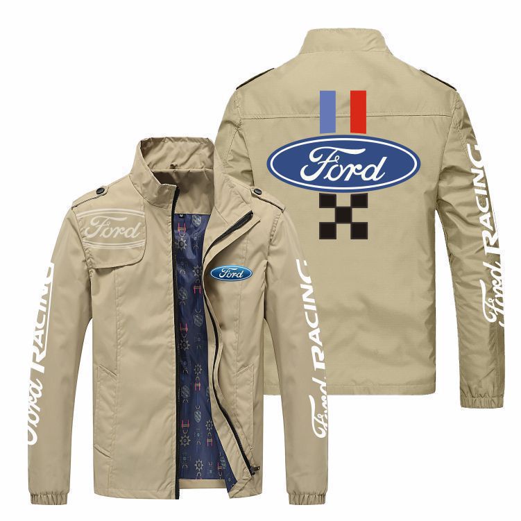 FORD LOGO Jacket Car Shop Workwear European American Casual F-150 ...