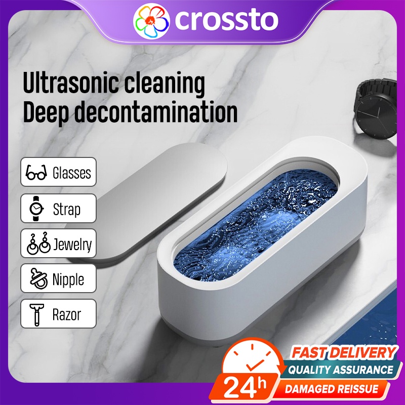 Crossto Smart Ultrasonic Cleaning Machine High Frequency Vibration Wash Cleaner Washing Jewelry Glasses Watch 超声波眼镜清洗机