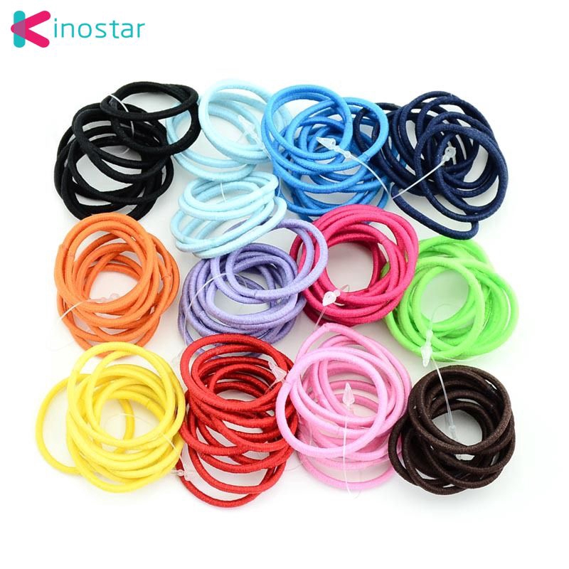 Mixed Colors Baby Girl Kids Tiny Hair Bands Elastic Ties Ponytail